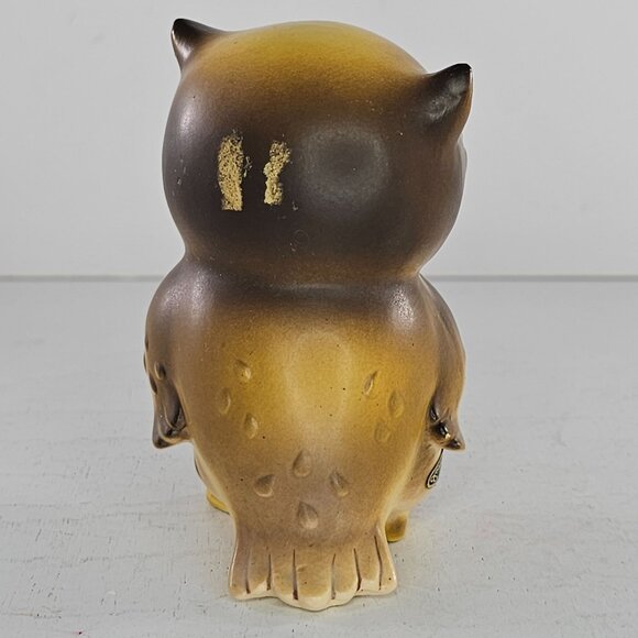 Vintage Josef Originals Owl Figurine Big Eyes Kitsch 4" Tall *FLAW* - Picture 4 of 9